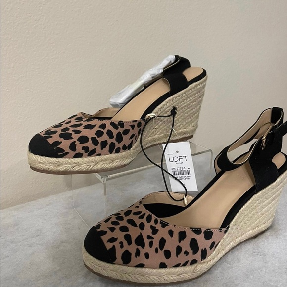 Loft Leopard Print Wedges - Picture 4 of 4